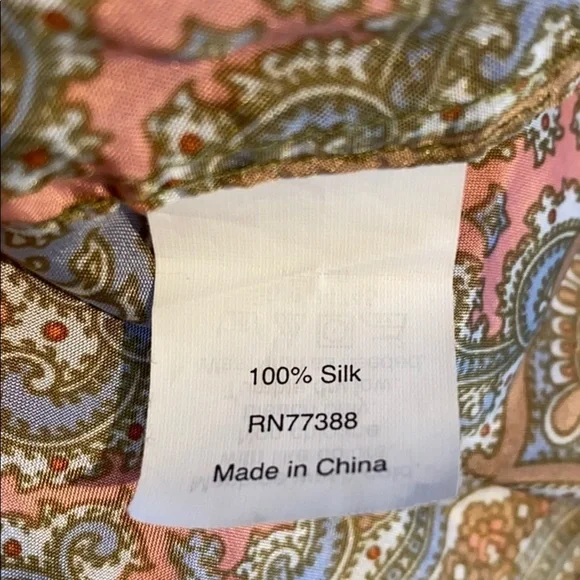 J. Crew harbour paisley silk tunic cover up XS - Picture 7 of 8